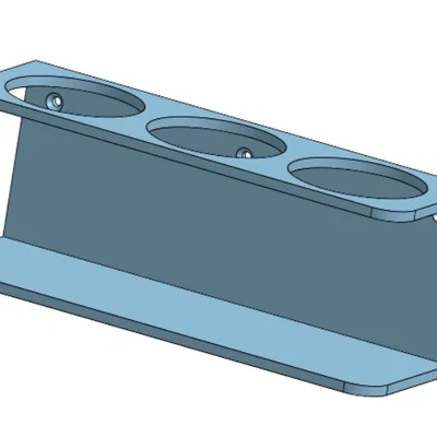 Giá treo bình xịt sơn gắn tường thông minh - Thiết kế 3 ngăn gọn gàng
