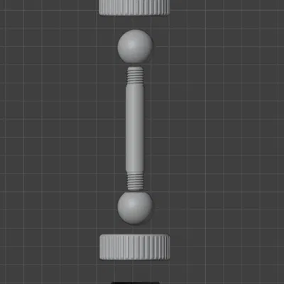 Khớp nối cầu xoay đa năng (Adjustable ball joint) in 3D