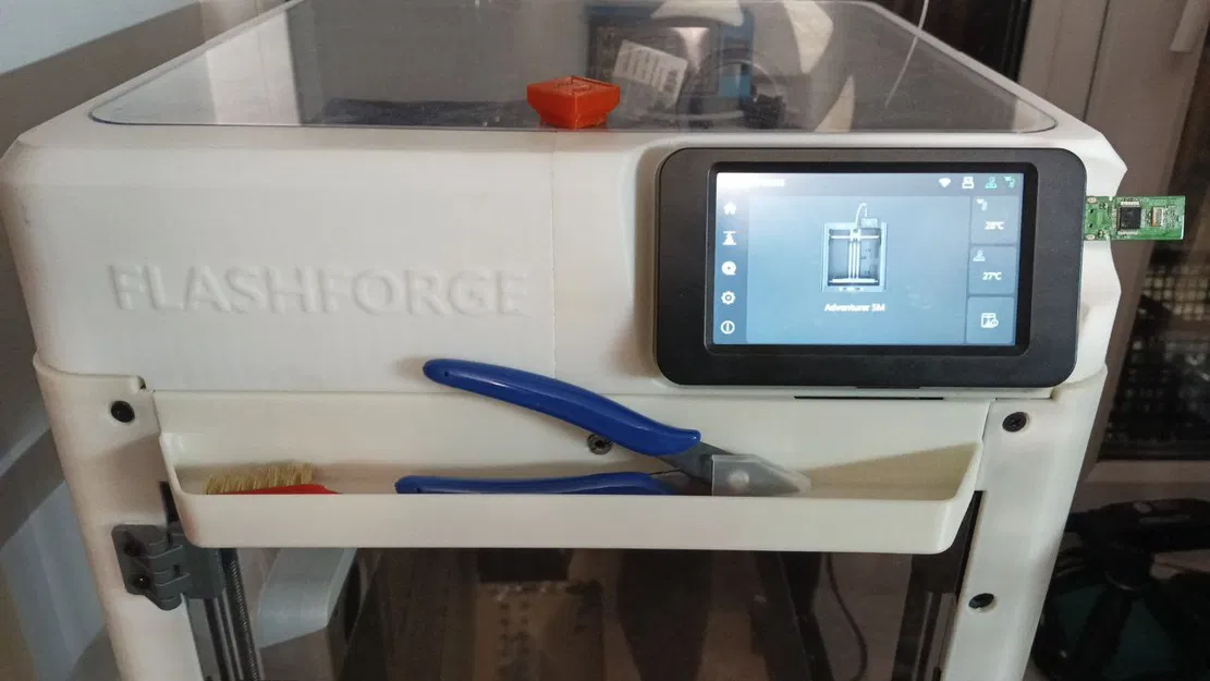 Khay gắn phụ kiện tiện ích cho Flashforge Adventurer 5M - Image 1