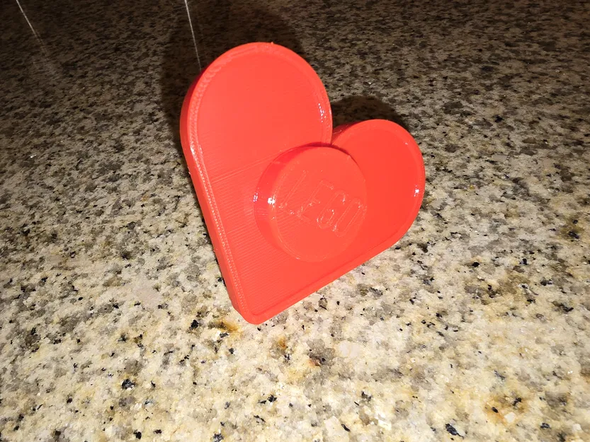 Trái tim Lego có Stud và Logo - Dùng cho vòng hoa Lego - Image 5