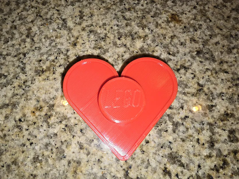 Trái tim Lego có Stud và Logo - Dùng cho vòng hoa Lego - Image 7