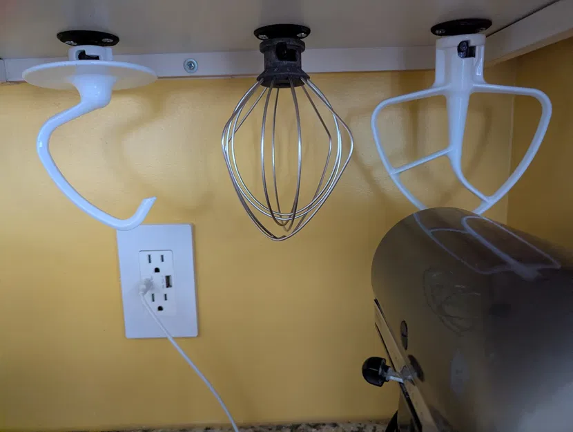 Móc treo phụ kiện máy trộn bột KitchenAid dưới tủ bếp tiện lợi - Image 1