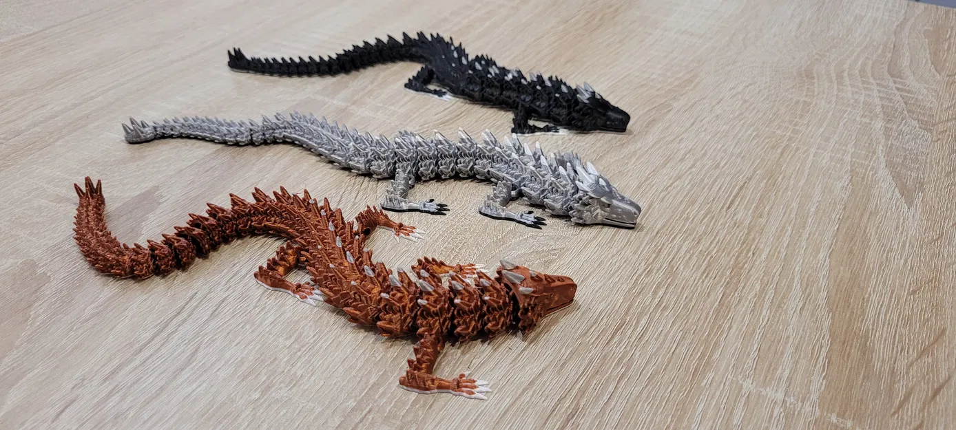Mô hình rồng 3D Articulated Dragon 2 khớp nối linh hoạt - Image 2