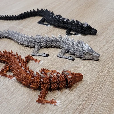 Mô hình rồng 3D Articulated Dragon 2 khớp nối linh hoạt