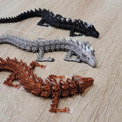 Mô hình rồng 3D Articulated Dragon 2 khớp nối linh hoạt
