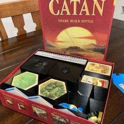 Hộp đựng sắp xếp bàn cờ Catan (Catan box organizer)