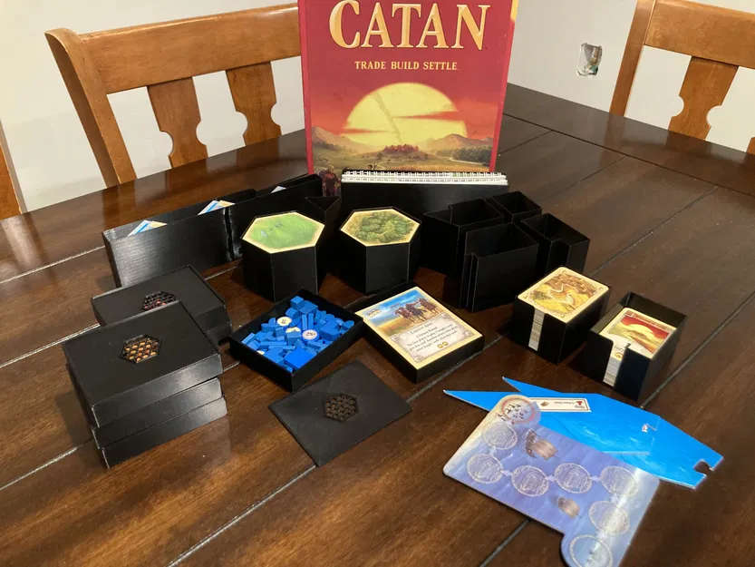 Hộp đựng sắp xếp bàn cờ Catan (Catan box organizer) - Image 2