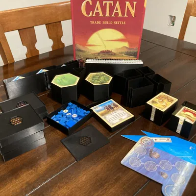 Hộp đựng sắp xếp bàn cờ Catan (Catan box organizer)