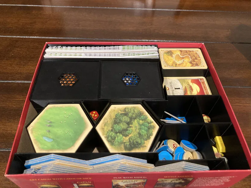 Hộp đựng sắp xếp bàn cờ Catan (Catan box organizer) - Image 3