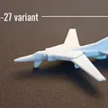 Mô hình MiG-23 Flogger & MiG-27: Tiêm kích phản lực mini in liền khối có khớp nối - Thumbnail 5