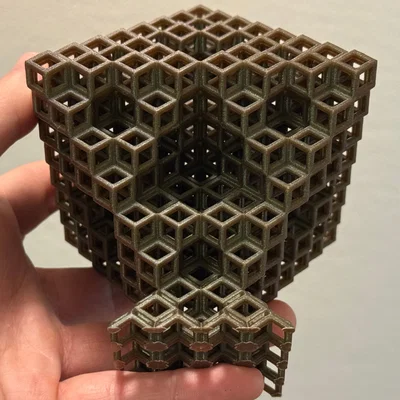 Cấu trúc Fractal Sierpiński Octahedron từ Rhombic Dodecahedron - Cấp độ 3