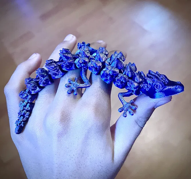 Mô hình 3D thằn lằn pha lê (Crystallized Lizard) khớp nối linh hoạt - Image 2