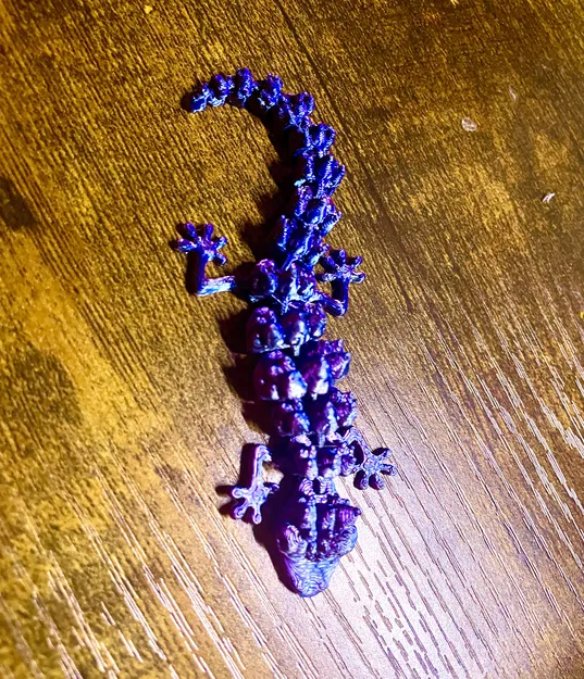 Mô hình 3D thằn lằn pha lê (Crystallized Lizard) khớp nối linh hoạt - Image 4