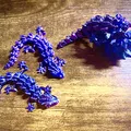 Mô hình 3D thằn lằn pha lê (Crystallized Lizard) khớp nối linh hoạt - Thumbnail 5