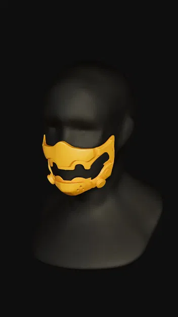 Mặt nạ Oni phong cách tương lai (Futuristic Oni Mask) - Image 1