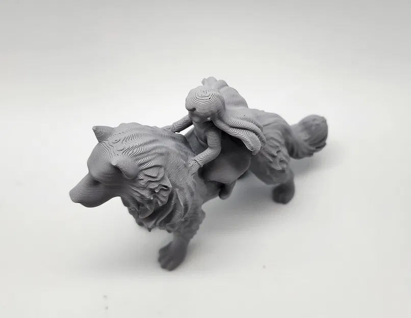 Mô hình cô bé cưỡi chó - Image 2