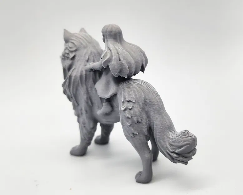 Mô hình cô bé cưỡi chó - Image 3