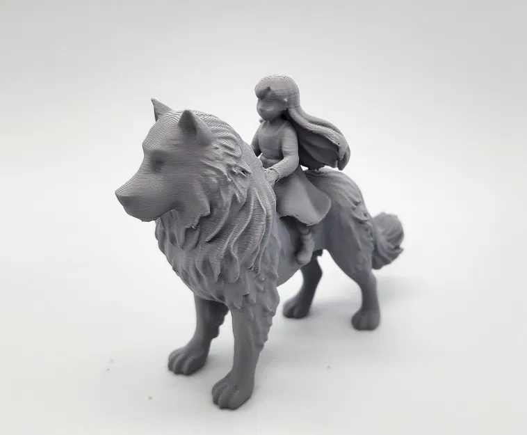 Mô hình cô bé cưỡi chó - Image 4