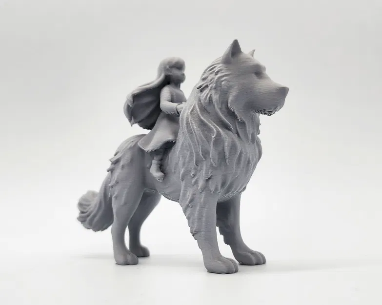 Mô hình cô bé cưỡi chó - Image 6