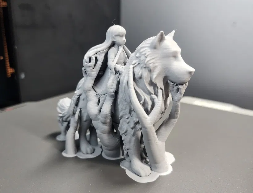 Mô hình cô bé cưỡi chó - Image 7