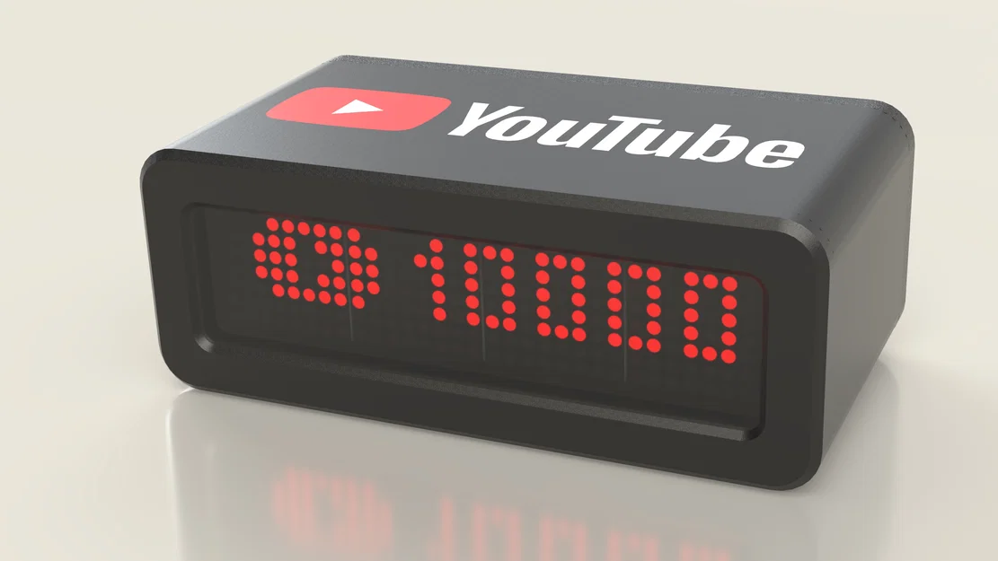 Bộ đếm người đăng ký/lượt xem YouTube (DIY) - Image 5