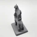 Mô hình Mèo đứng trên lưng Chó - Thumbnail 2