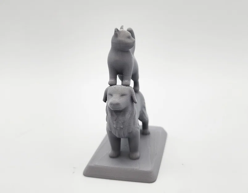 Mô hình Mèo đứng trên lưng Chó - Image 3