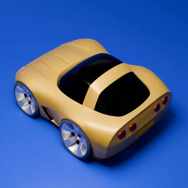 Mô hình xe Corvette C5 phong cách hoạt hình từ Twist3d - Image 5