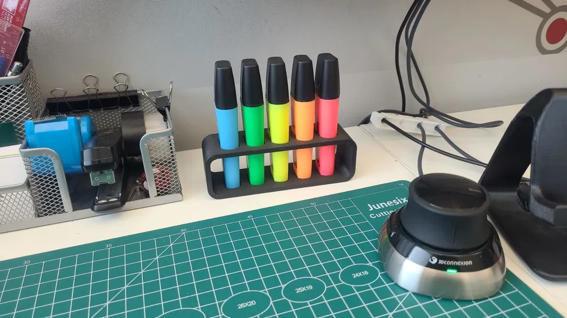 Khay đựng bút dạ quang STABILO BOSS 3 và 5 vị trí - In 3D tiện lợi - Image 3