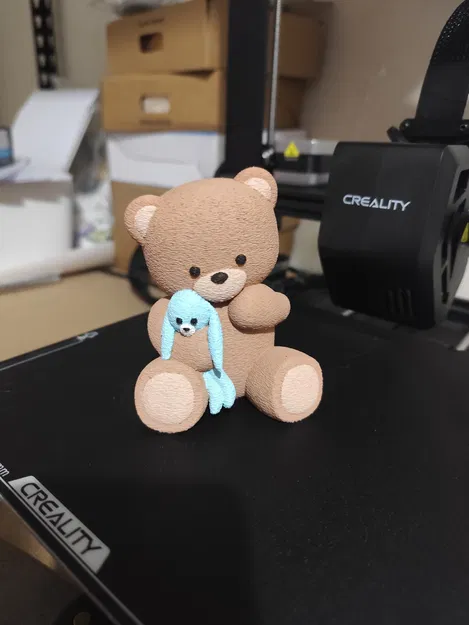 Mô hình 3D Gấu và Thỏ (Oso y conejo) trang trí dễ thương - Image 1