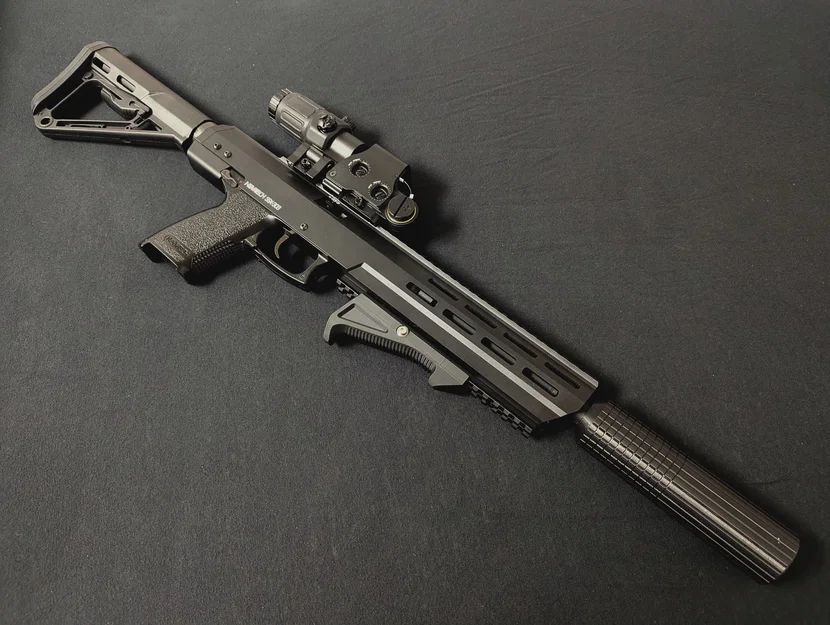 Bộ giảm thanh Airsoft 6mm M14 CCW cho Novritsch SSX303 - Image 1