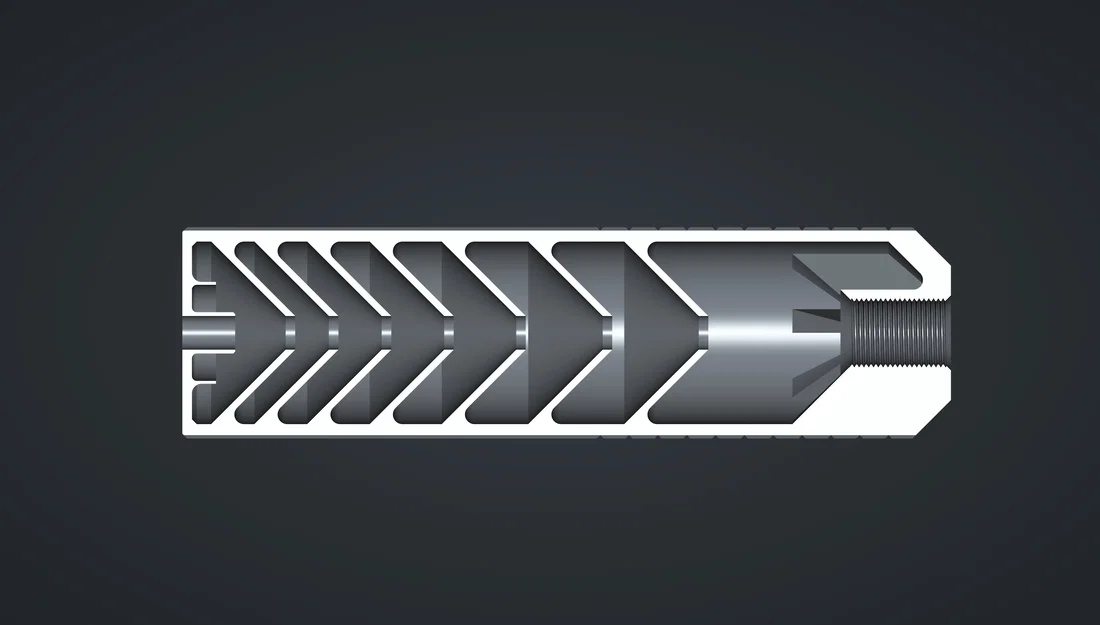 Bộ giảm thanh Airsoft 6mm M14 CCW cho Novritsch SSX303 - Image 2