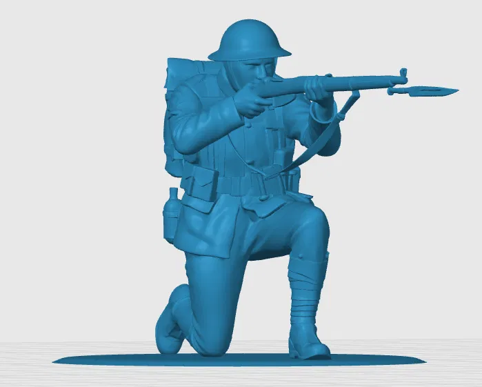 Mô hình lính bộ binh Anh Thế chiến 1 (WW1 British Infantry Soldier 2) - Image 2