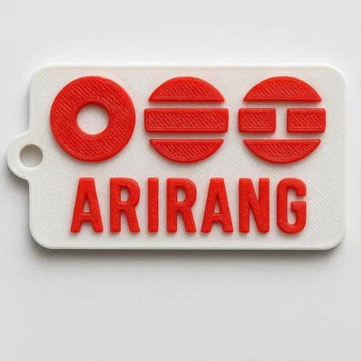 Móc khóa in 3D Arirang BTS đa sắc cho fan hâm mộ