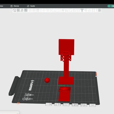 Bộ trò chơi bóng rổ mini để bàn tự in 3D