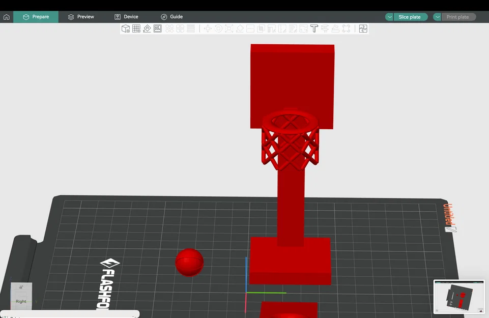 Bộ trò chơi bóng rổ mini để bàn tự in 3D - Image 7