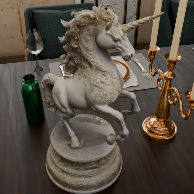 Mô hình kỳ lân Charging Unicorn - Tượng trang trí đầy uy lực - Image 3
