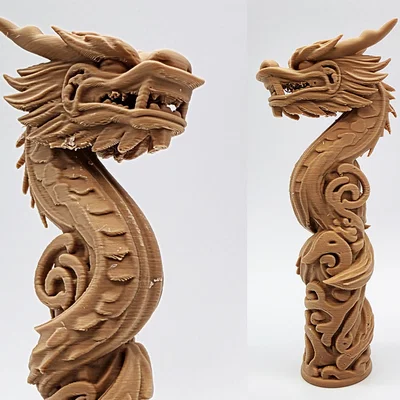 Tượng Rồng Totem Xoắn Ốc