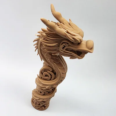 Tượng Rồng Totem Xoắn Ốc