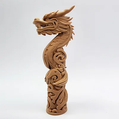 Tượng Rồng Totem Xoắn Ốc