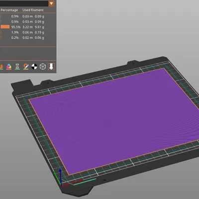 Mô hình test độ bám dính bàn in 3D 220x180mm (Calibration Tool)