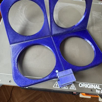 Giá đỡ cốc (4 ngăn) có thể gấp gọn - Foldable cup holder (4)