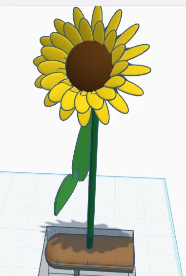 Mô hình hoa hướng dương trang trí để bàn in 3D cực đẹp - Image 1