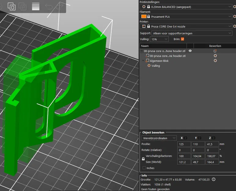 Giá đỡ điện thoại gắn trên nắp máy Prusa Core One - Image 8