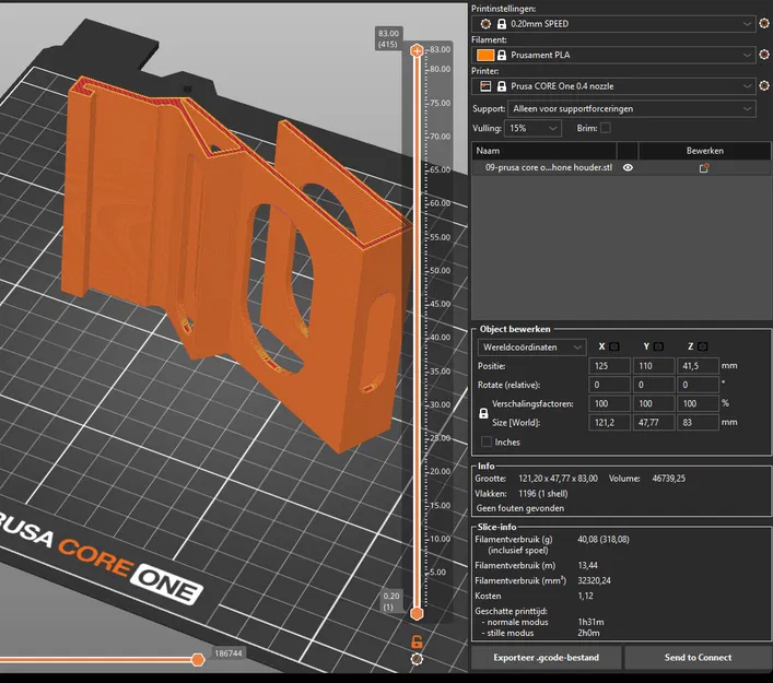 Cập nhật: Giá đỡ điện thoại gắn khung Prusa Core One - Image 2