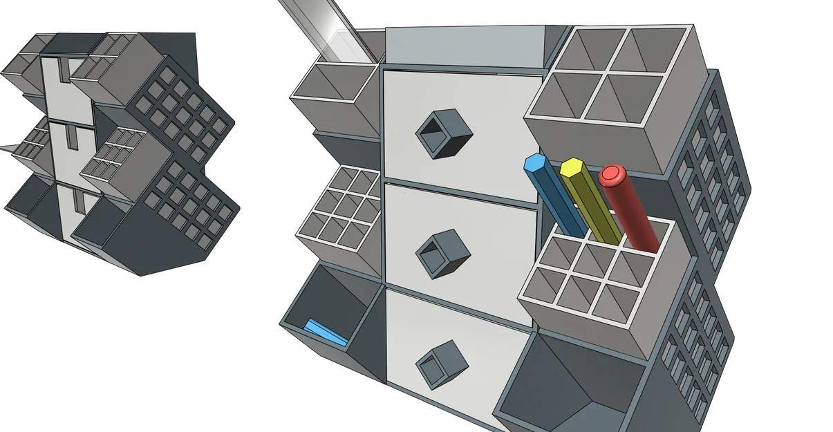 Khay Đựng Đồ Để Bàn QUADS - Gọn Gàng, Tiện Lợi, Dễ In Không Cần Support - Image 1