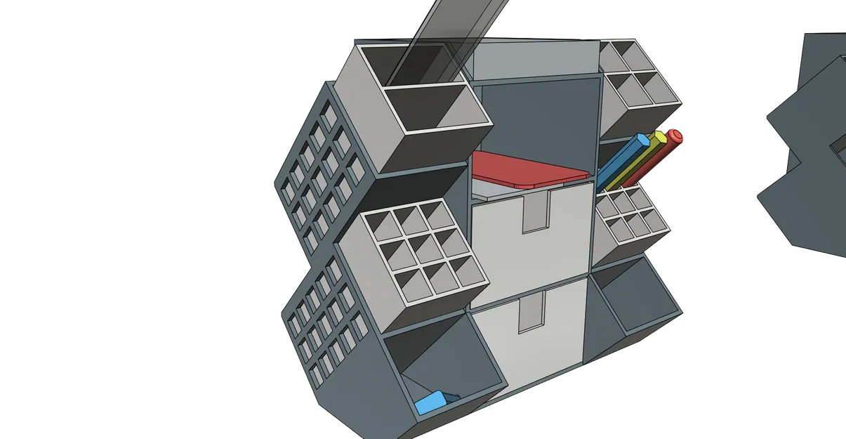 Khay Đựng Đồ Để Bàn QUADS - Gọn Gàng, Tiện Lợi, Dễ In Không Cần Support - Image 2