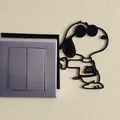 Trang trí Công tắc/Ổ cắm Snoopy – Mẫu in 3D số 3 - Thumbnail 1