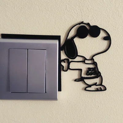 Trang trí Công tắc/Ổ cắm Snoopy – Mẫu in 3D số 3