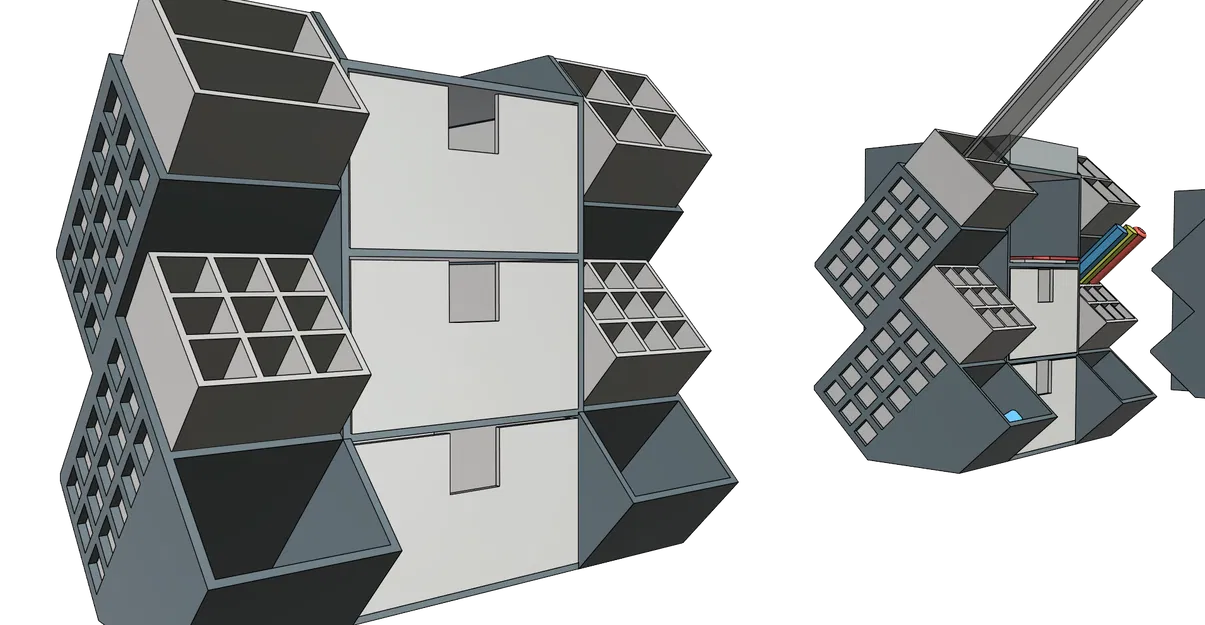 Khay Đựng Đồ Để Bàn QUADS - Gọn Gàng, Tiện Lợi, Dễ In Không Cần Support - Image 4